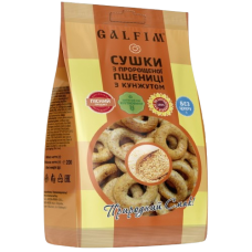 Сушки з Диспергованих Зерен Пророщеної Пшениці та Кунжутом